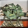 A04. Bronze sculptur "Emerald Lady" artist proof by Jiang Tiefeng. 15"h x 27"w  